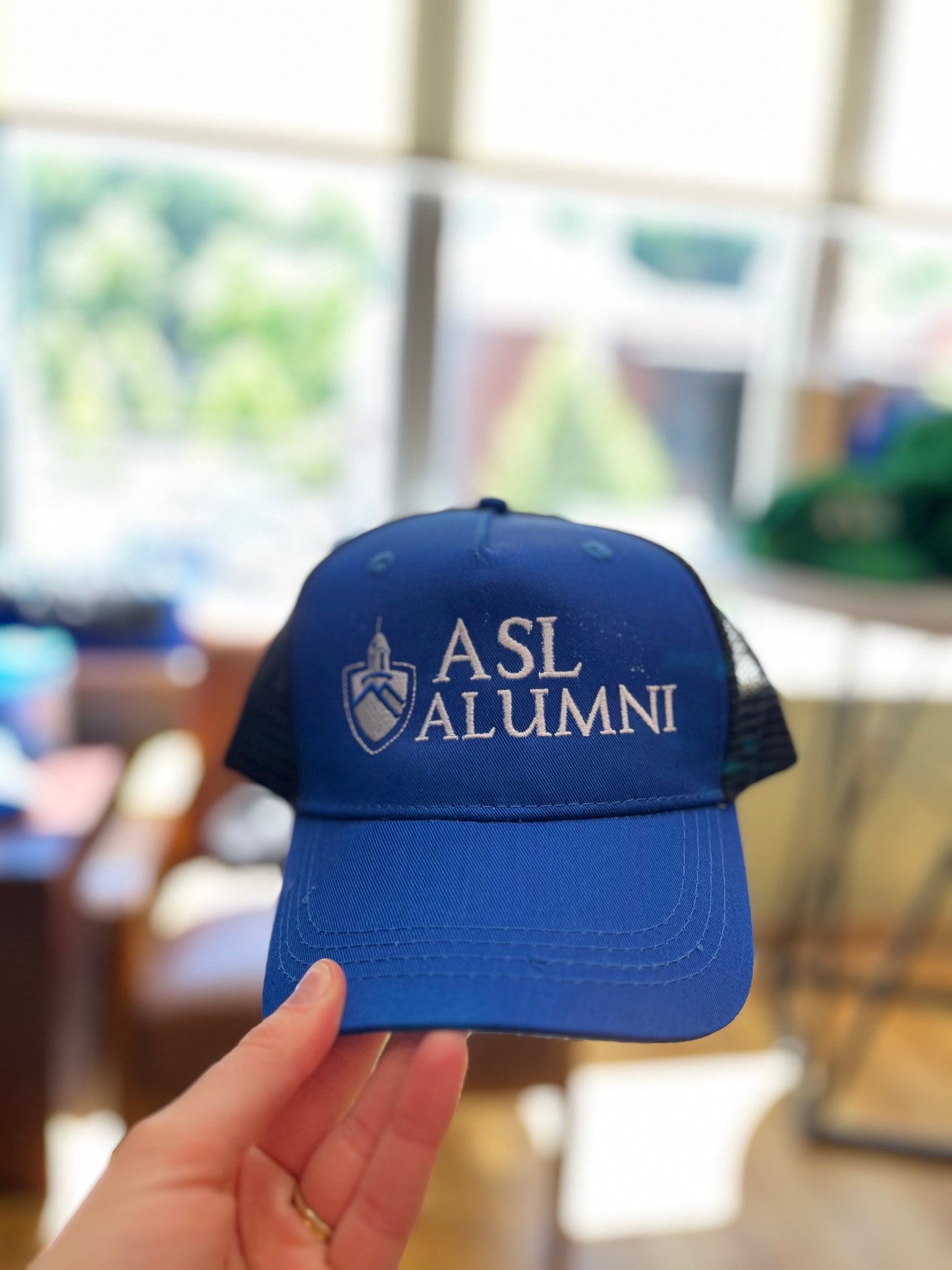 ASL Alumni Blue Trucker Hat